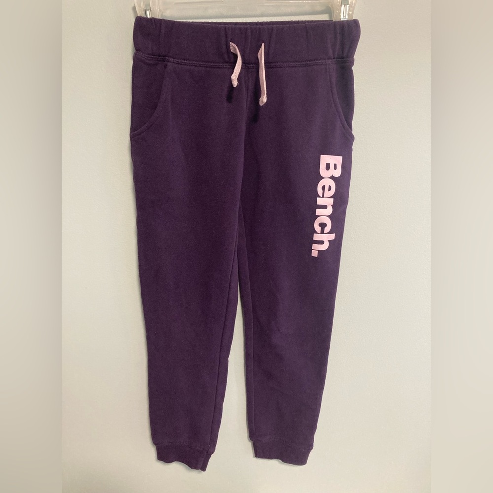 Bench joggers. Size 7/8. Purple, like new.